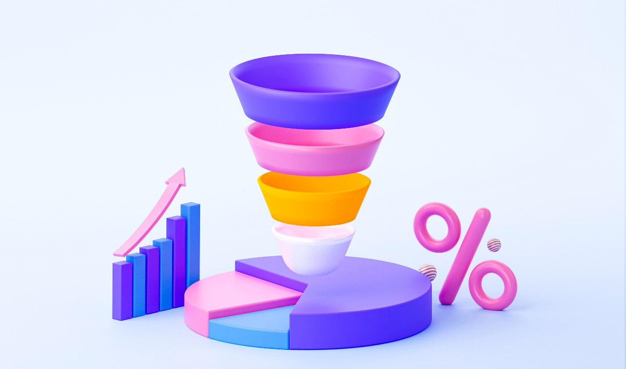 sales funnel illustration